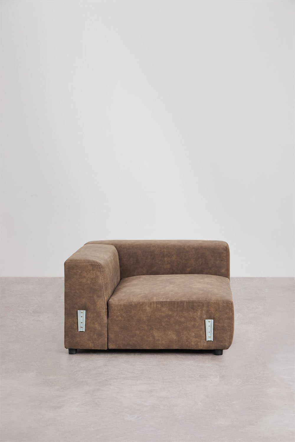 Modulo angolare destro 135x113 cm con bracciolo alto per divano modulare Bruna, immagine della galleria 3