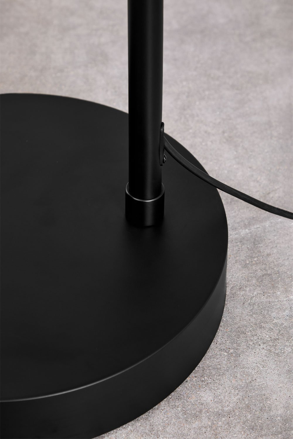 Lampada da terra in lino e ferro Vonera    , immagine della galleria 6