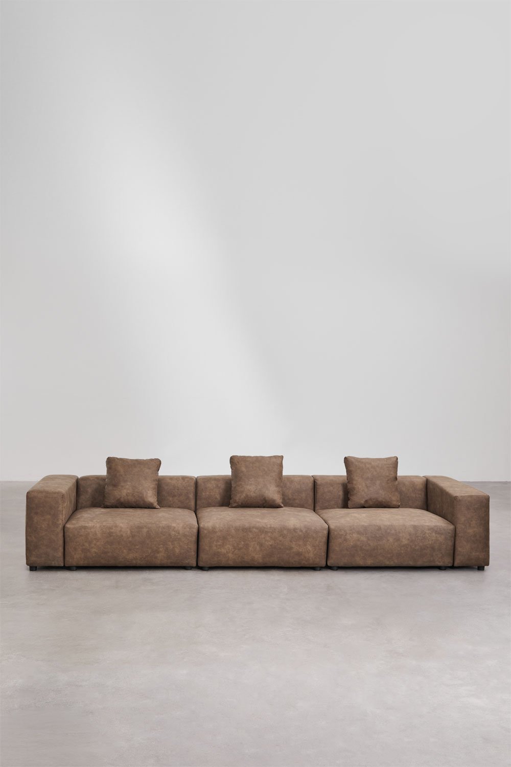 Divano modulare a 3 pezzi ↔︎375 cm con bracciolo alto Bruna, immagine della galleria 4