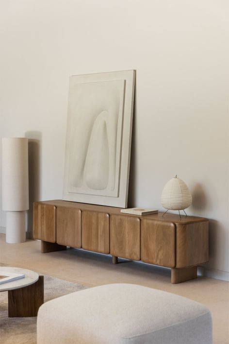 Mobile TV 215x45 cm in legno di mango Miller