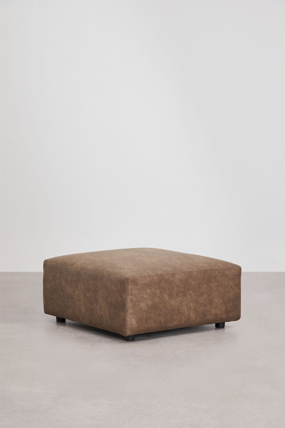 Divano modulare angolare sinistro a 3 pezzi con bracciolo alto e pouf ↔︎370 cm Bruna, immagine della galleria 7