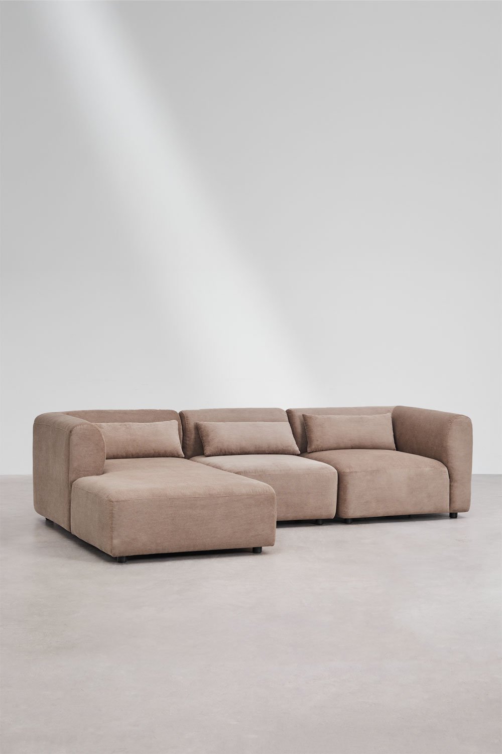 Divano modulare Fogler Chaise Longue sinistra a 3 pezzi, immagine della galleria 3