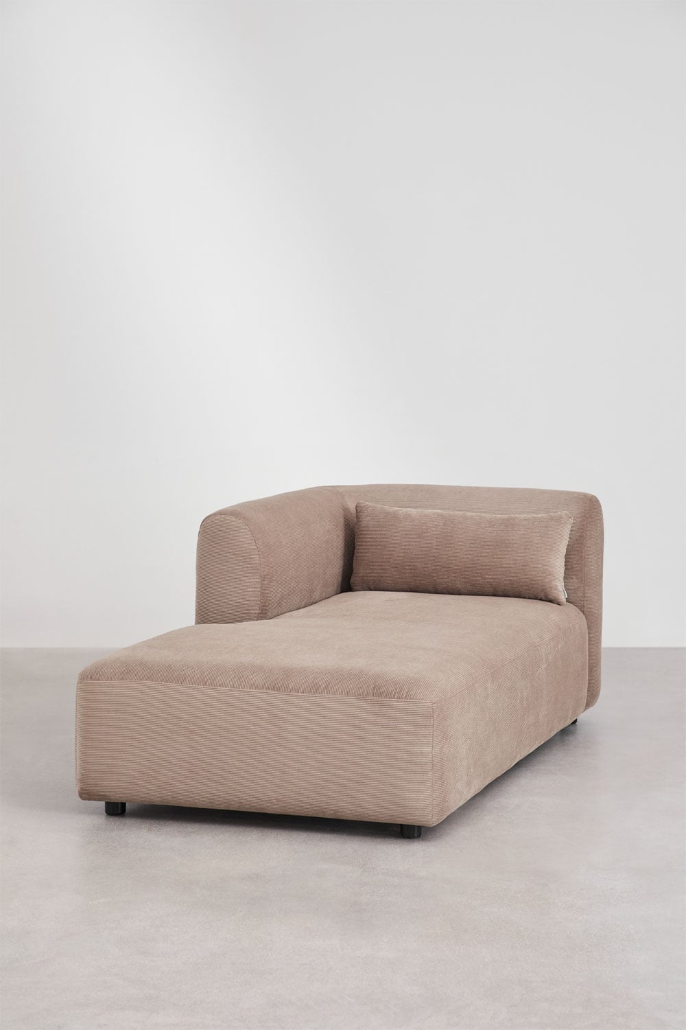 Divano componibile chaise longue sinistra 6 pezzi con pouf Fogler, immagine della galleria 4