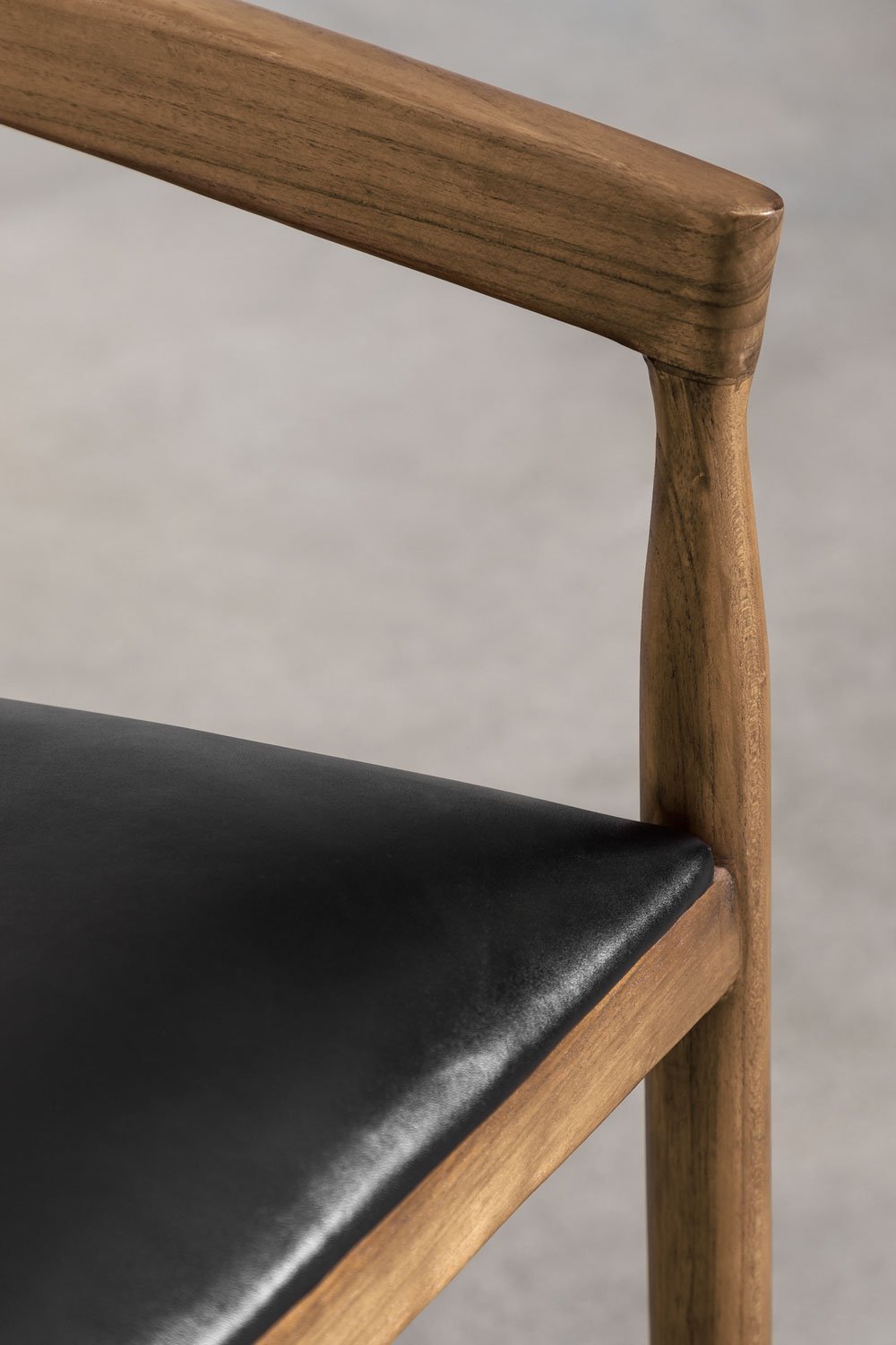 Sgabello alto in pelle Visby (70 cm), immagine della galleria 6