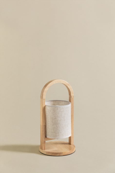 Lampada da tavolo senza fili in legno Goriberg