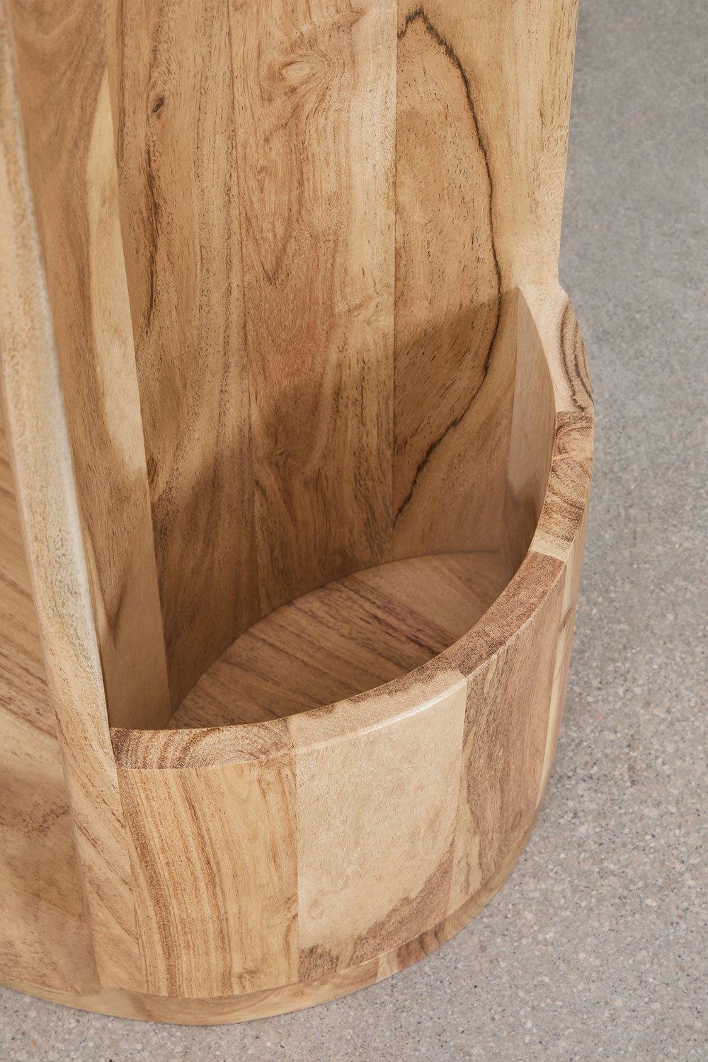 Tavolino laterale in legno Kenoly 45x30 cm , immagine della galleria 7