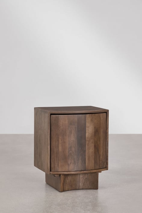 Confezione da 2 comodini 40x35 cm in legno Atlanta