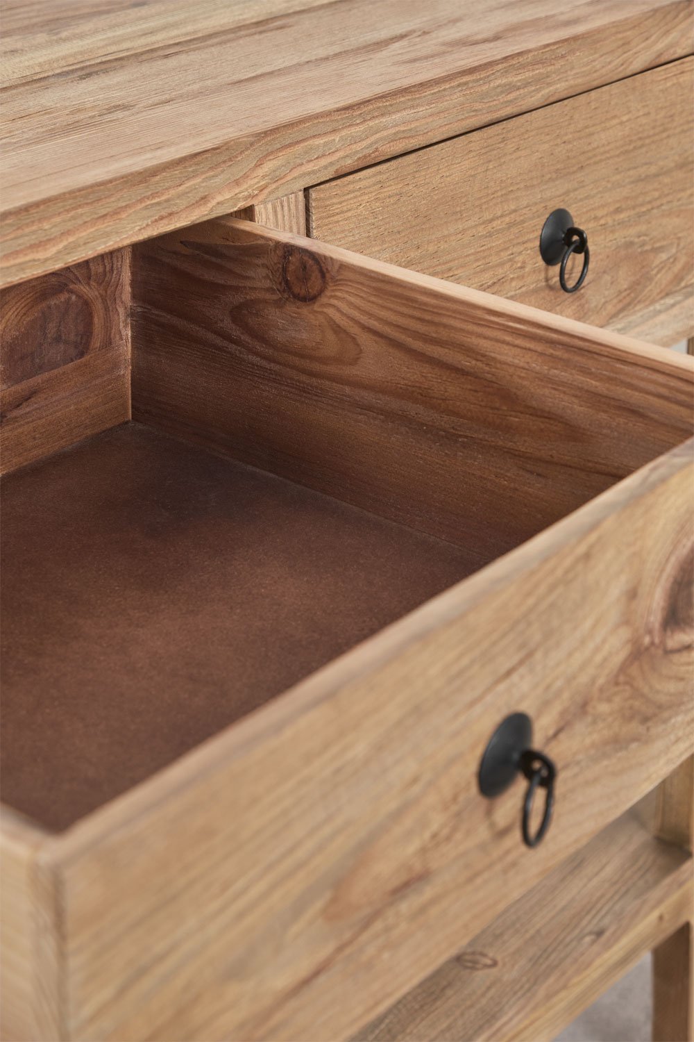 Consolle ingresso 170x45 cm in legno riciclato Kirena, immagine della galleria 6