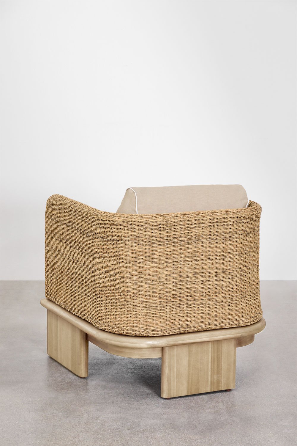 Confezione da 2 poltrone Famara in rattan e legno di acacia, immagine della galleria 5