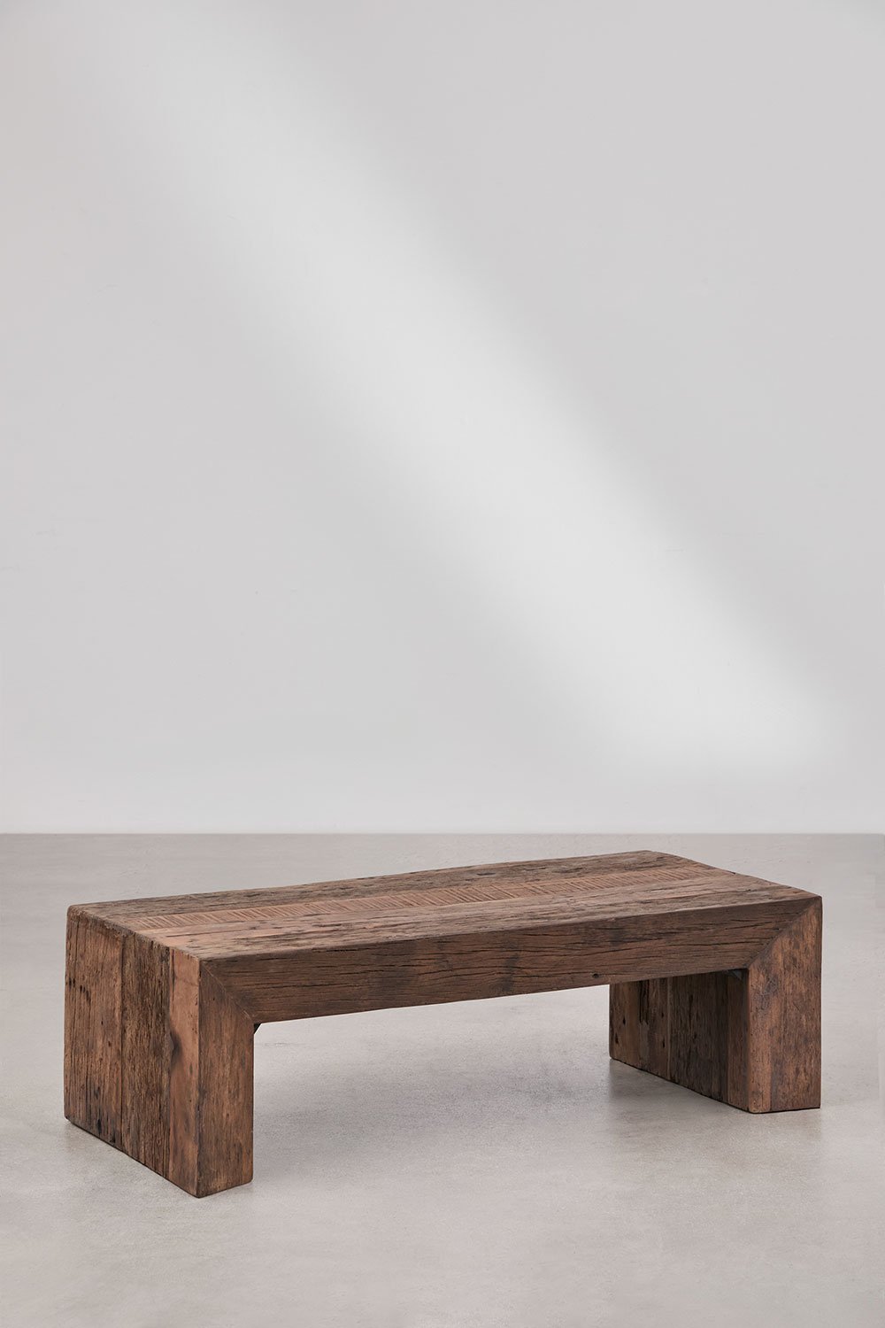 Tavolino rettangolare 120x60 cm in legno riciclato Juvira, immagine della galleria 4