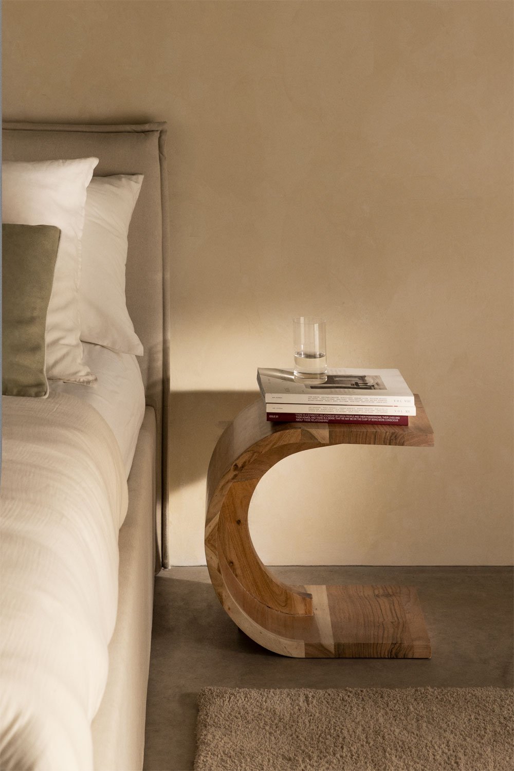 Confezione da 2 comodini Rigi in legno, 45x30 cm, immagine della galleria 1