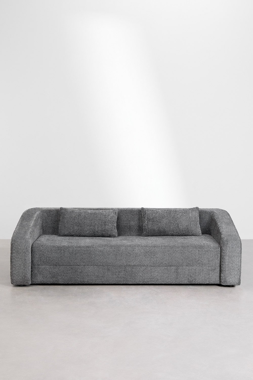 Divano letto Dalila 3 posti in tessuto bouclé, immagine della galleria 7