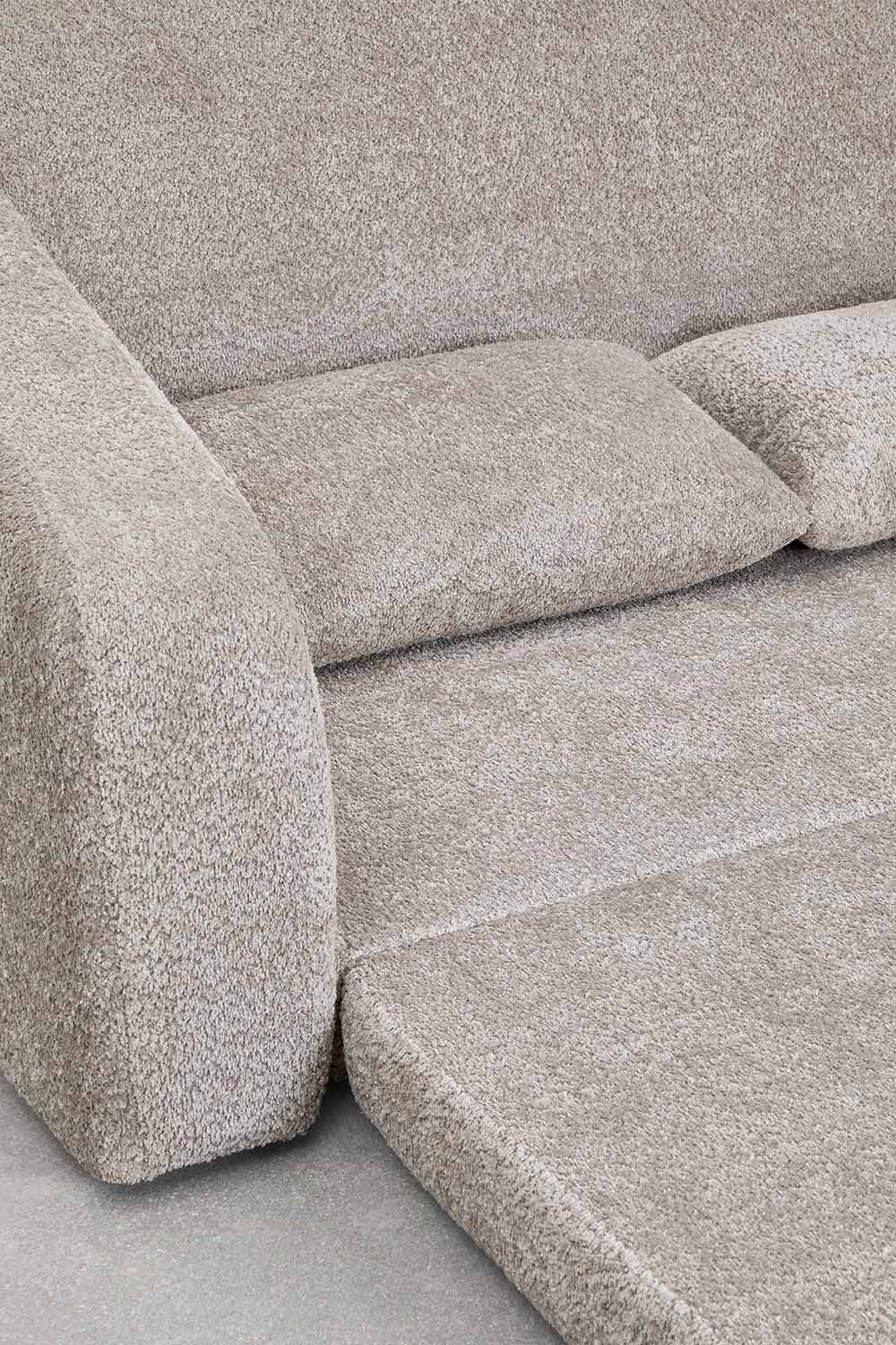 Divano letto Dalila 2 posti in tessuto bouclé, immagine della galleria 11