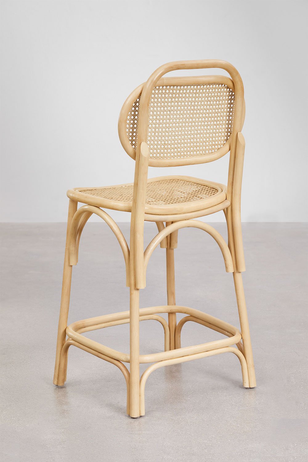 Sgabello alto da giardino in rattan California ↑65 cm, immagine della galleria 3