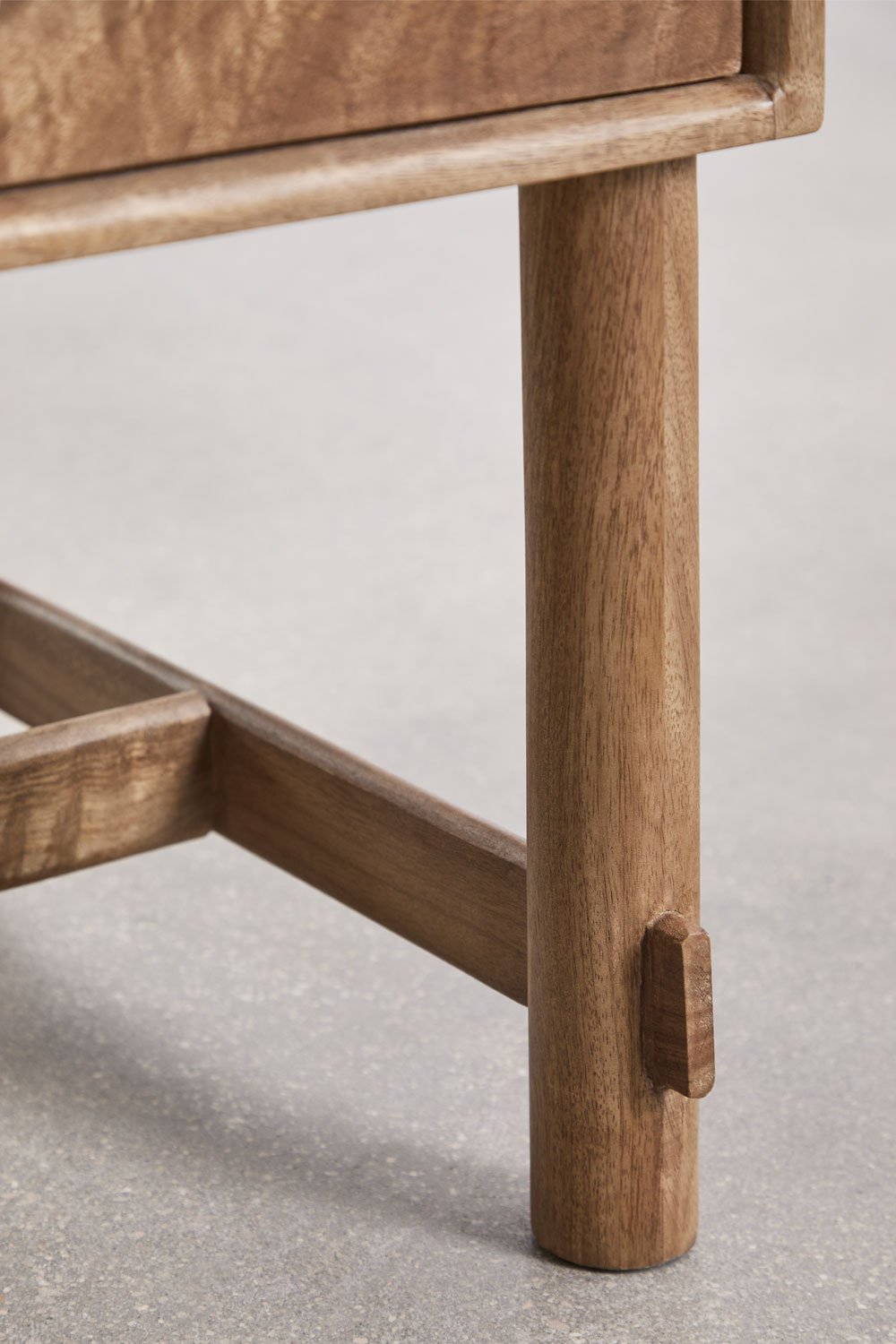 Confezione da 2 comodini 45x45 cm in legno di mango Aloma, immagine della galleria 7