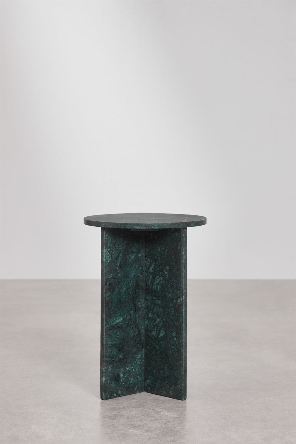 Confezione da 2 comodini rotondi Ø35 cm in marmo Mencia, immagine della galleria 4