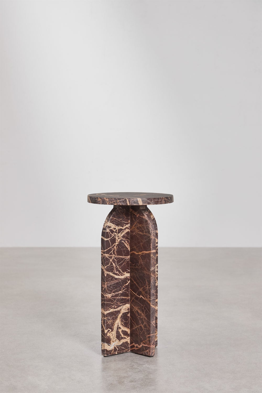 Comodino rotondo Ø30 cm in marmo Graham, immagine della galleria 4