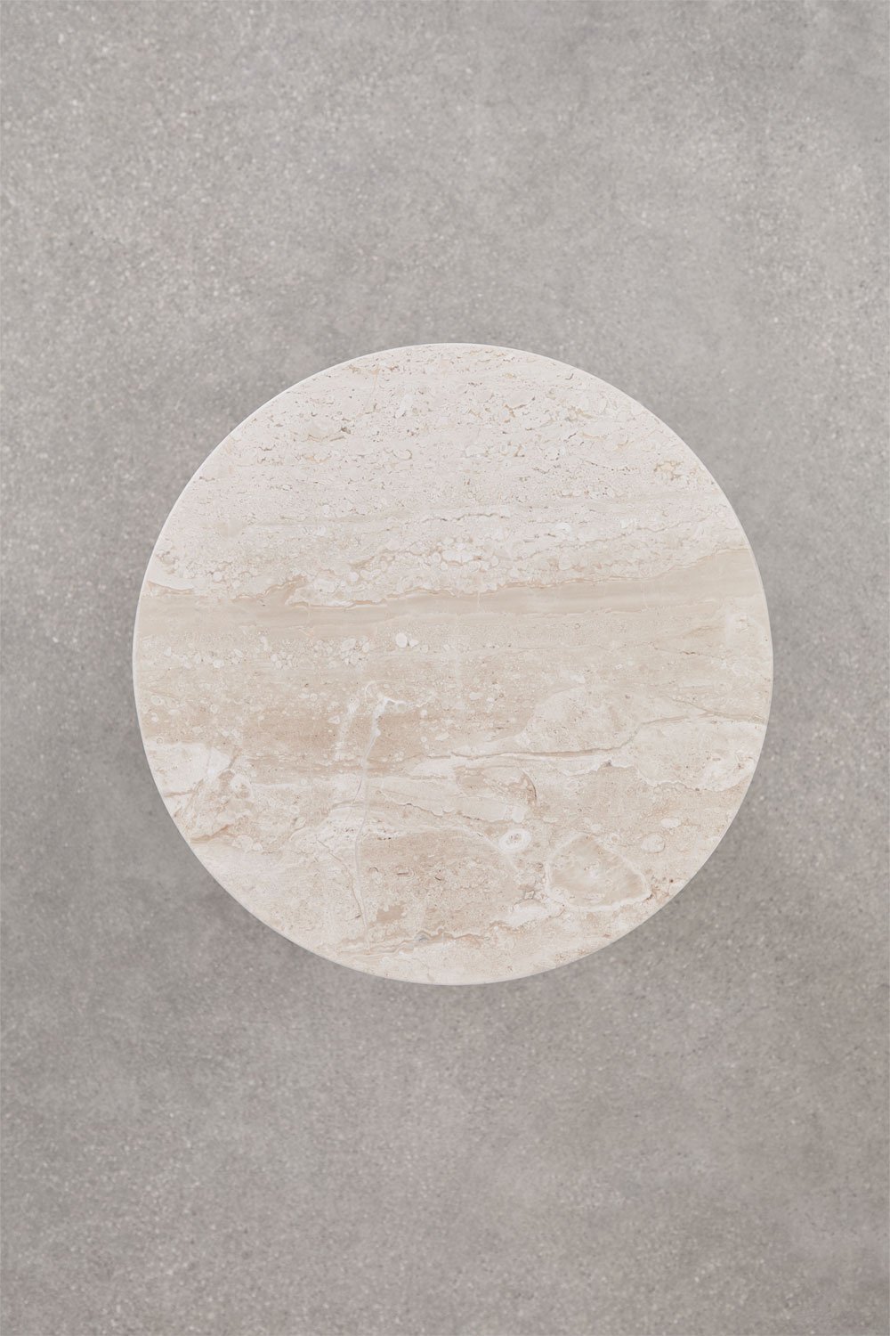 Confezione da 2 comodini rotondi Ø30 cm in marmo Graham, immagine della galleria 9