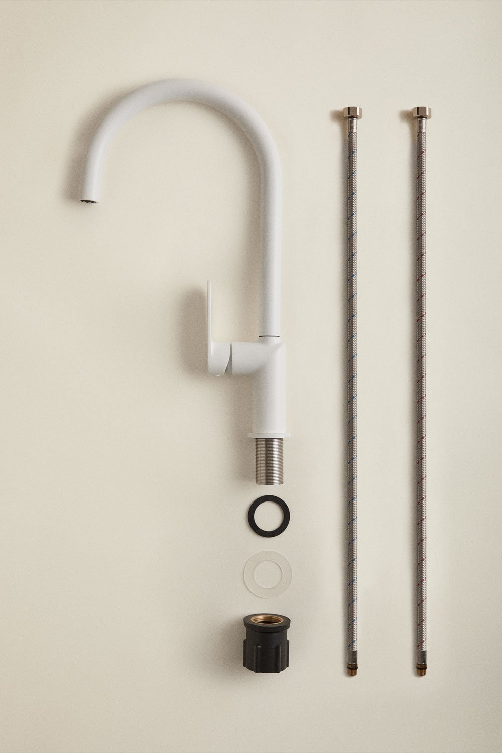 Rubinetto da cucina con canna alta in ottone Alameda, immagine della galleria 6