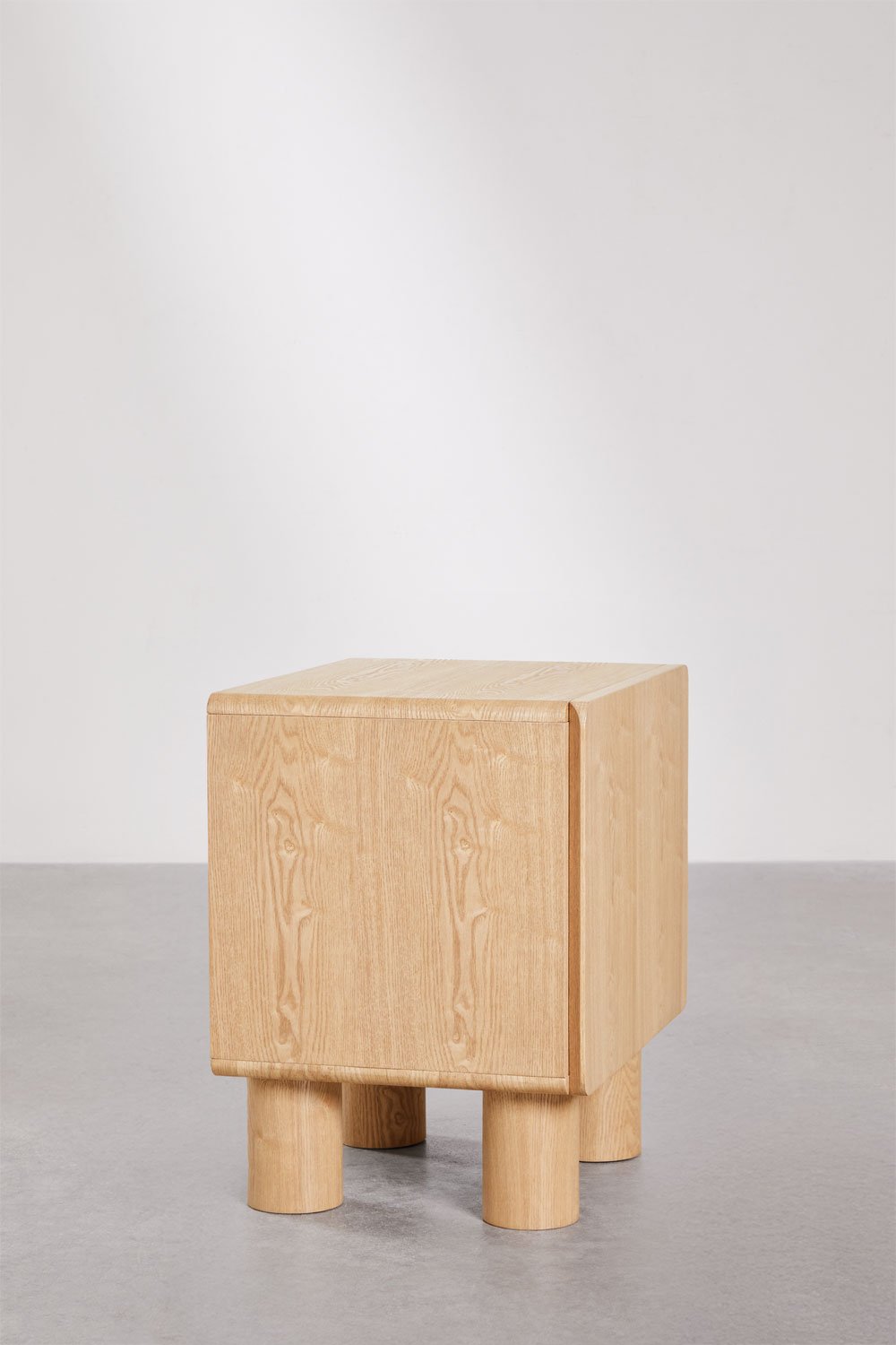 Confezione da 2 comodini in MDF e impiallacciatura Gumeri, immagine della galleria 2