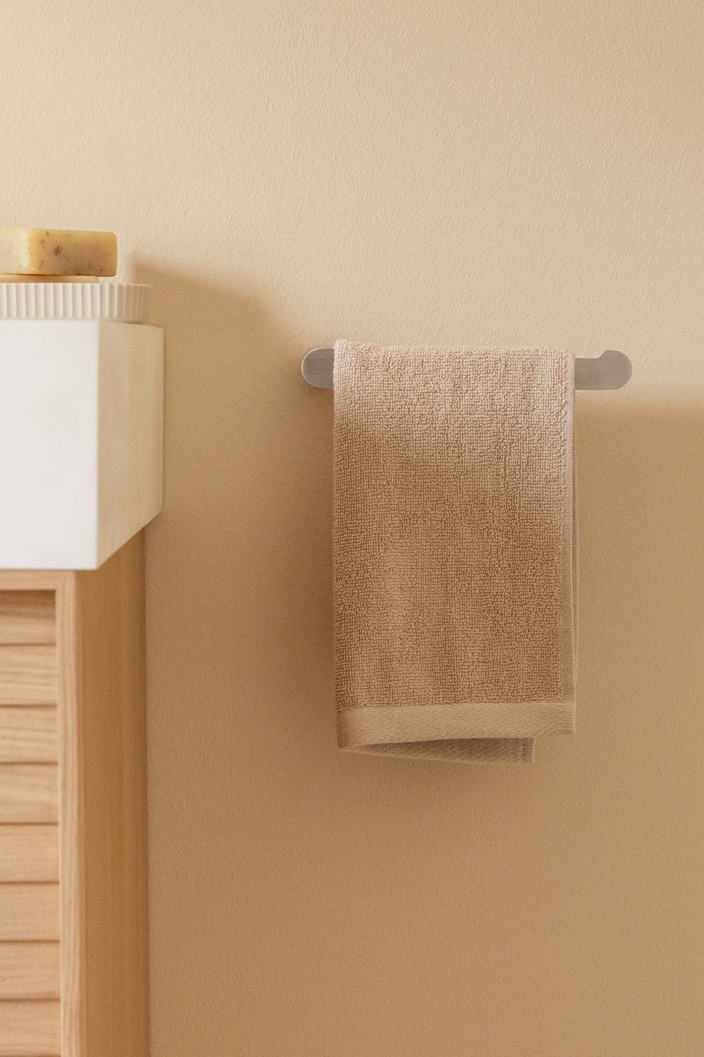 Porta asciugamani a parete con barra ↔︎20cm per bagno in acciaio inox Alameda, immagine della galleria 1