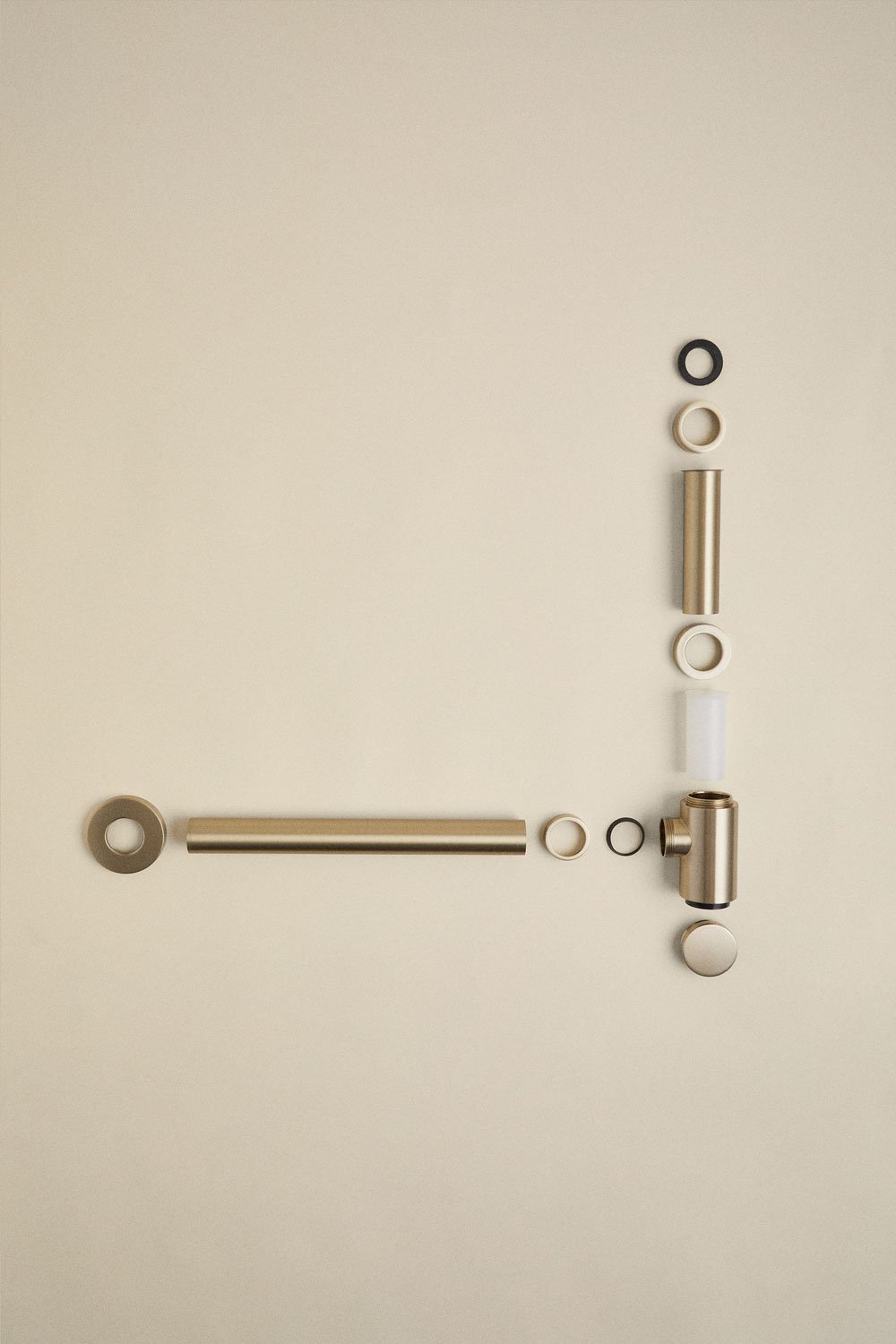 Set sifone lavello Bibur in acciaio inox e valvola di scarico per lavello tipo Click-Clack Orveta, immagine della galleria 4