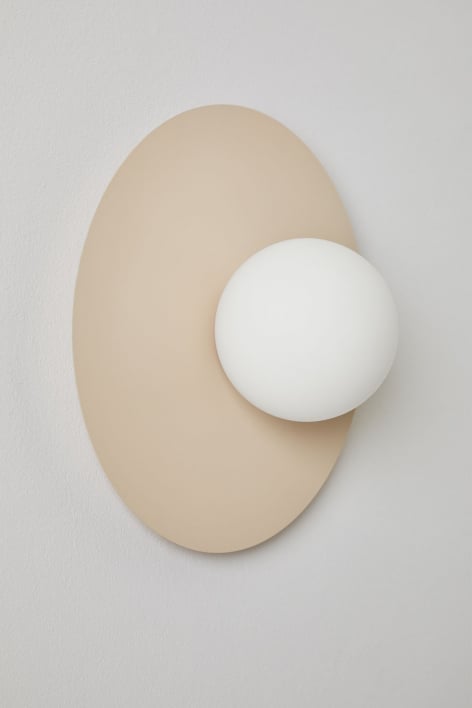 Applique da bagno in ferro e vetro Anine