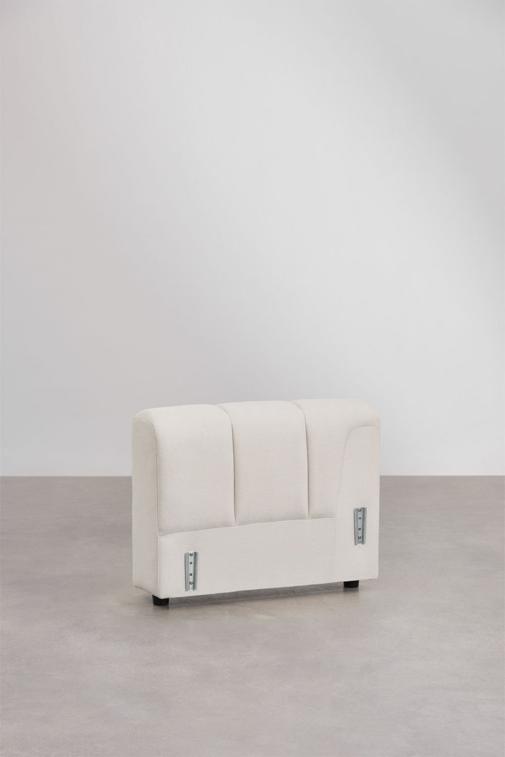 Bracciolo sinistro per divano componibile in tessuto bouclé Eliot, immagine della galleria 3