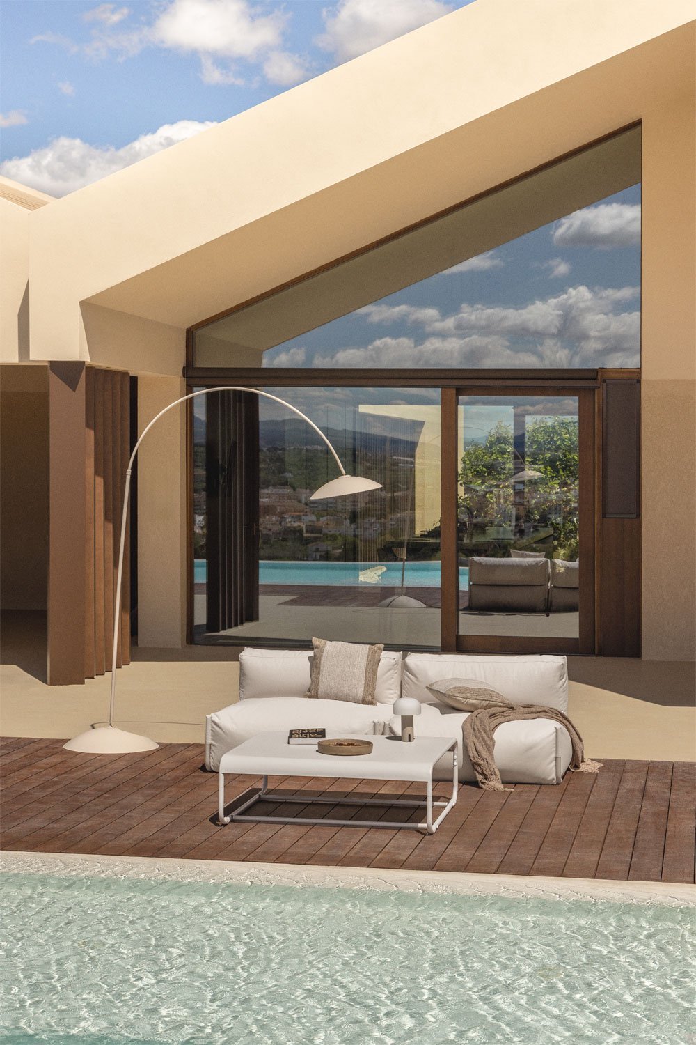 Set da giardino con 2 chaise longue e tavolino Oporto, immagine della galleria 1