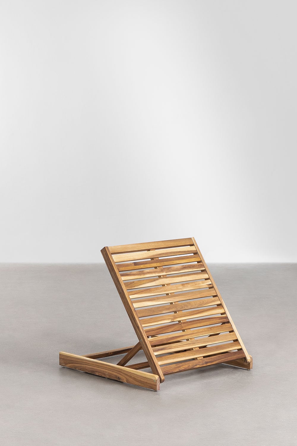 Confezione da 2 lettini prendisole reclinabili in legno di acacia Idaira, immagine della galleria 6