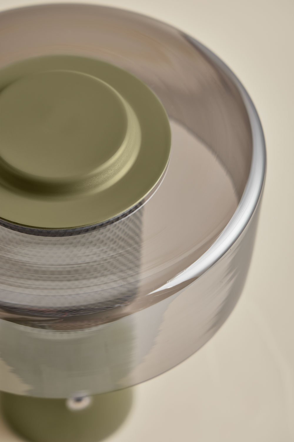 Lampada da tavolo da esterno a LED senza fili Elfriede in vetro e acciaio, immagine della galleria 4