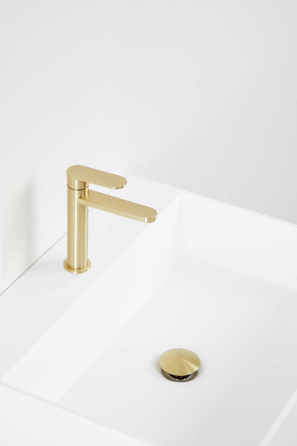 Set di mobili da bagno in legno e impiallacciatura di frassino con lavabo integrato Ona, immagine della galleria 7