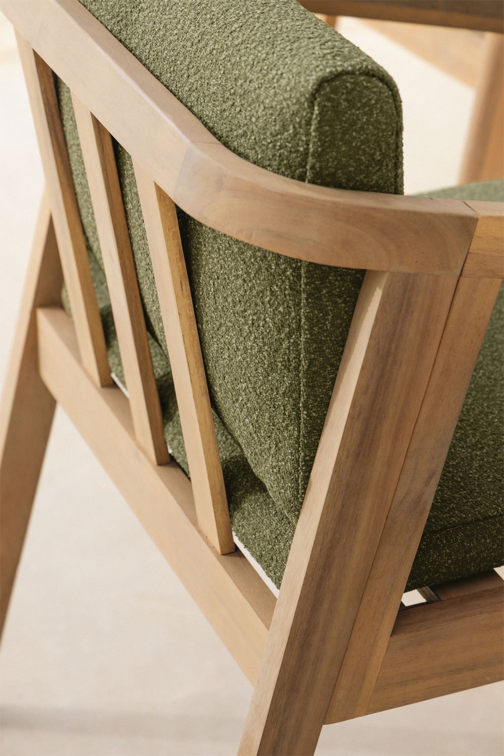 Sedia da giardino in legno di acacia Kaela , immagine della galleria 2