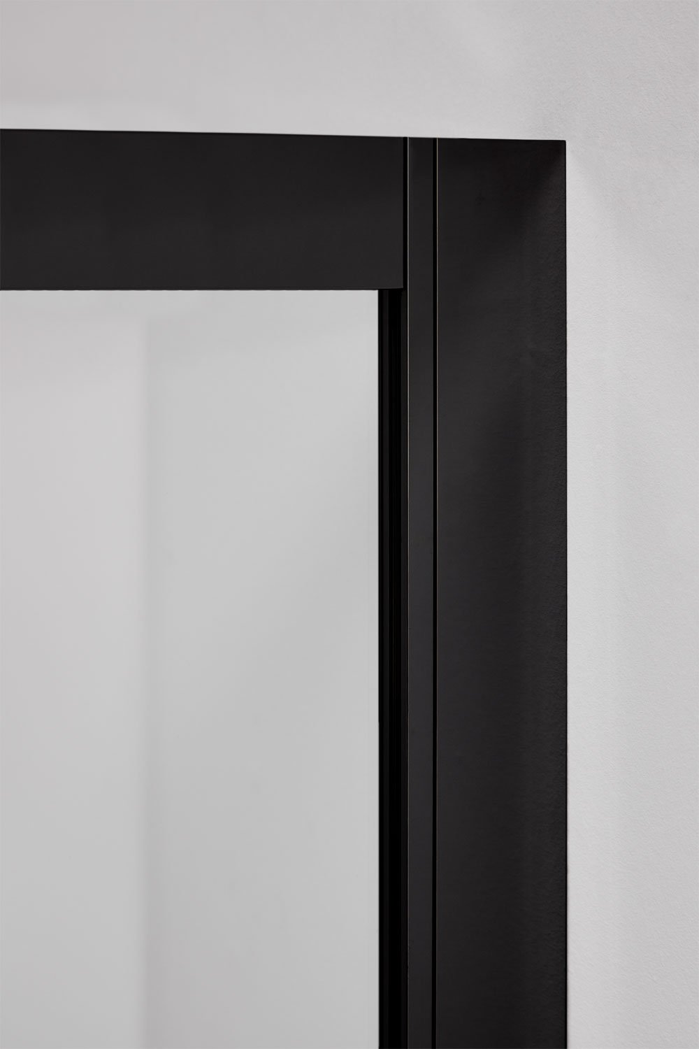 Mampara doccia quadrata con porte scorrevoli soft closing, vetro temperato 6 mm e alluminio Brent, immagine della galleria 5