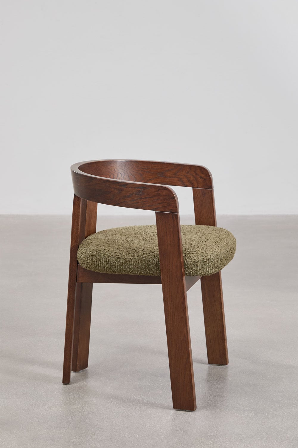 Set di 2 sedie da pranzo con braccioli in legno e rivestite Yvone, immagine della galleria 4