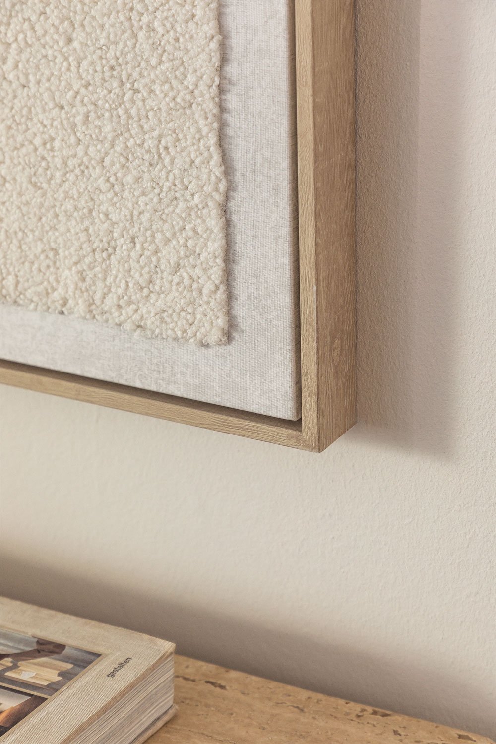 Quadro decorativo 80x100 cm con texture tessile Gavina, immagine della galleria 2