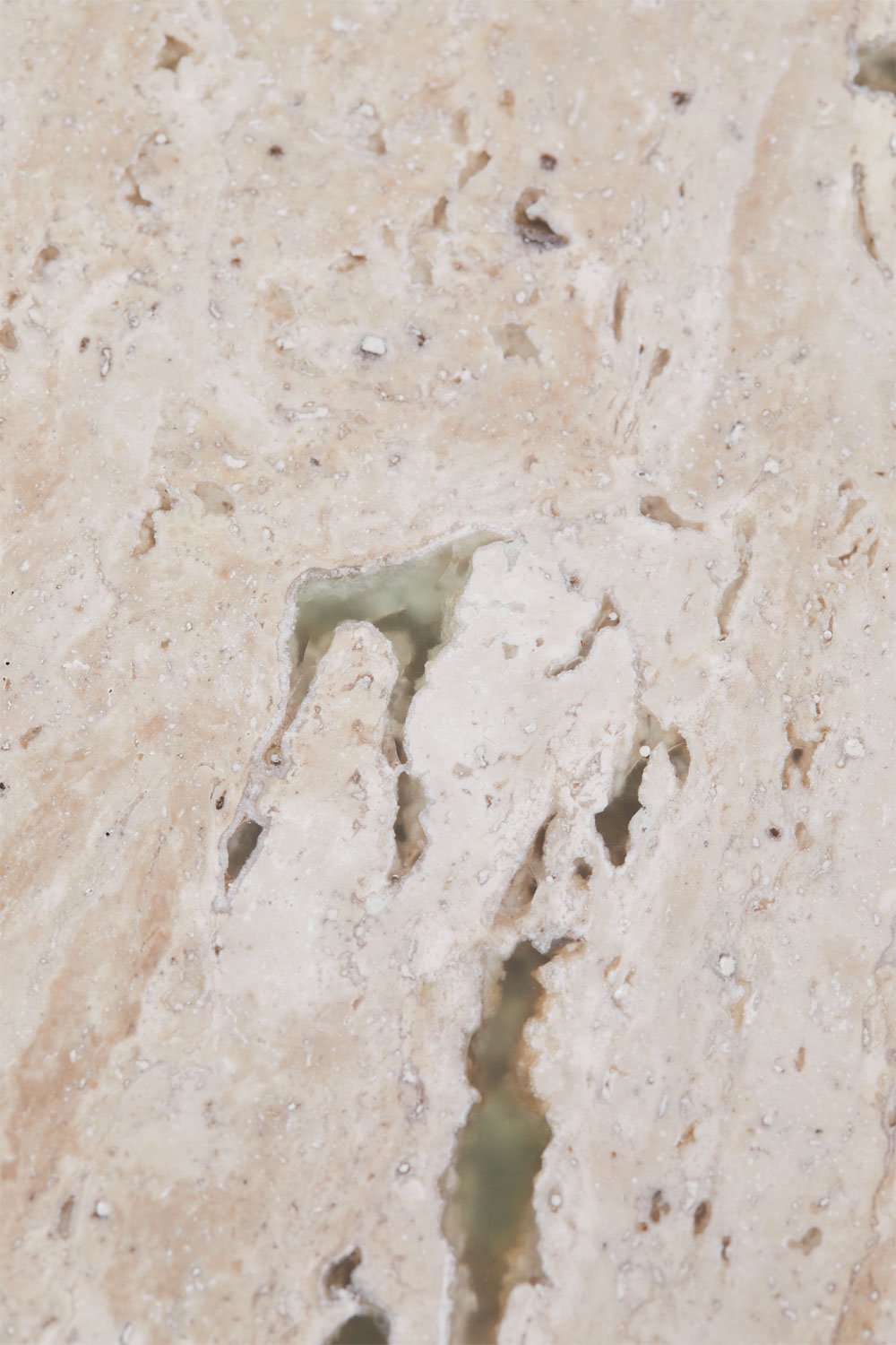 Tavolo da pranzo rotondo Giselda in pietra naturale e legno di mango , immagine della galleria 6