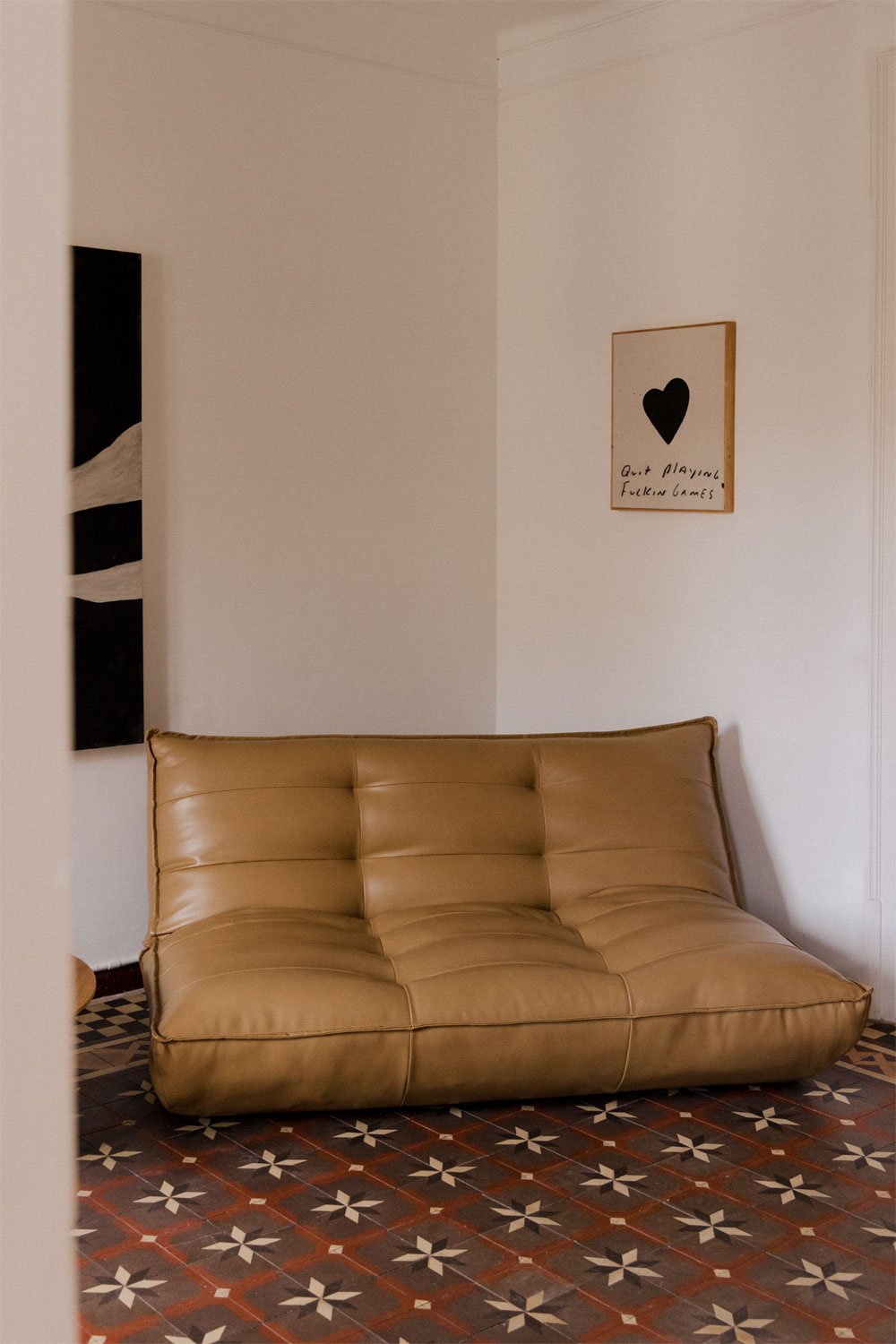 Divano reclinabile Mati a 2 posti in similpelle, immagine della galleria 1
