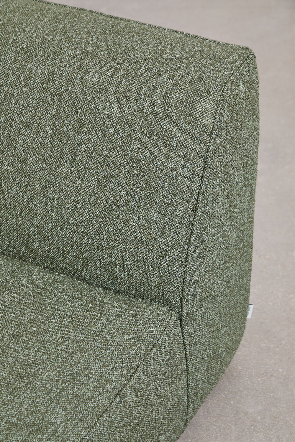 Divano componibile chaise longue destro a 4 pezzi con pouf imbottito Cardea, immagine della galleria 9