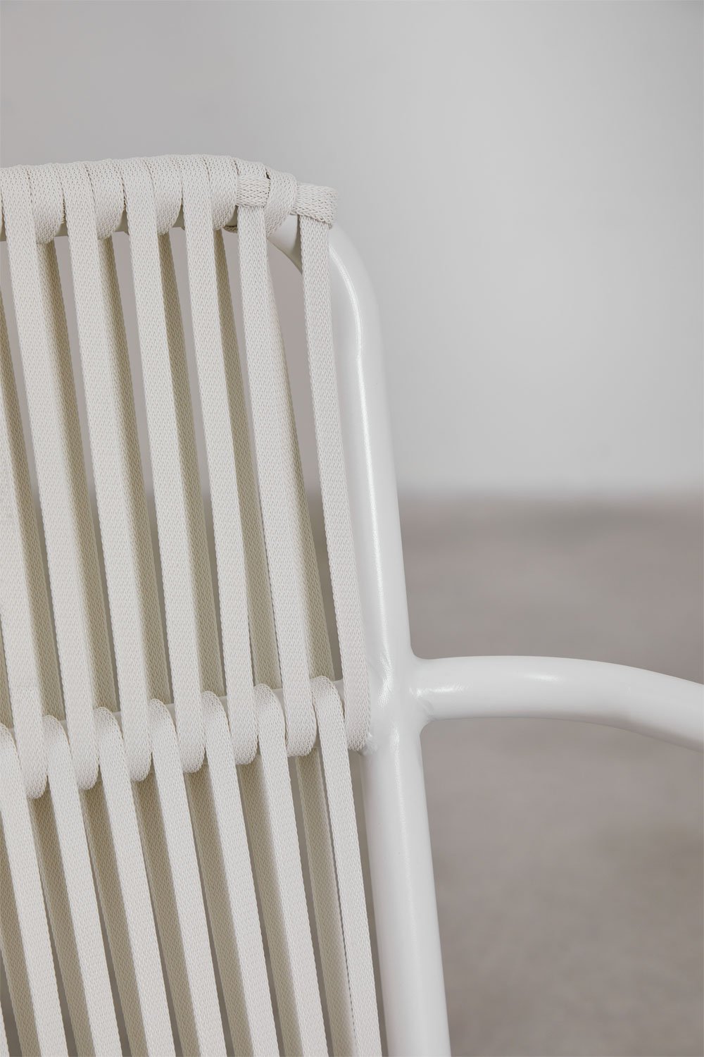 Set da tavolo rotondo Valerie, diametro 125 cm, e 6 sedie da giardino Alberta in alluminio con braccioli., immagine della galleria 8