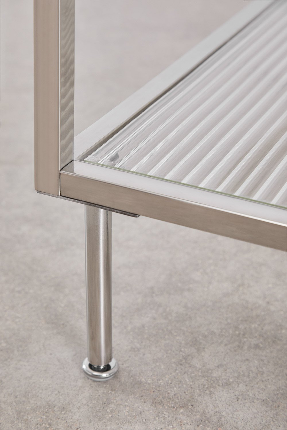 Rectangular coffee table in steel and glass Paoline, immagine della galleria 6
