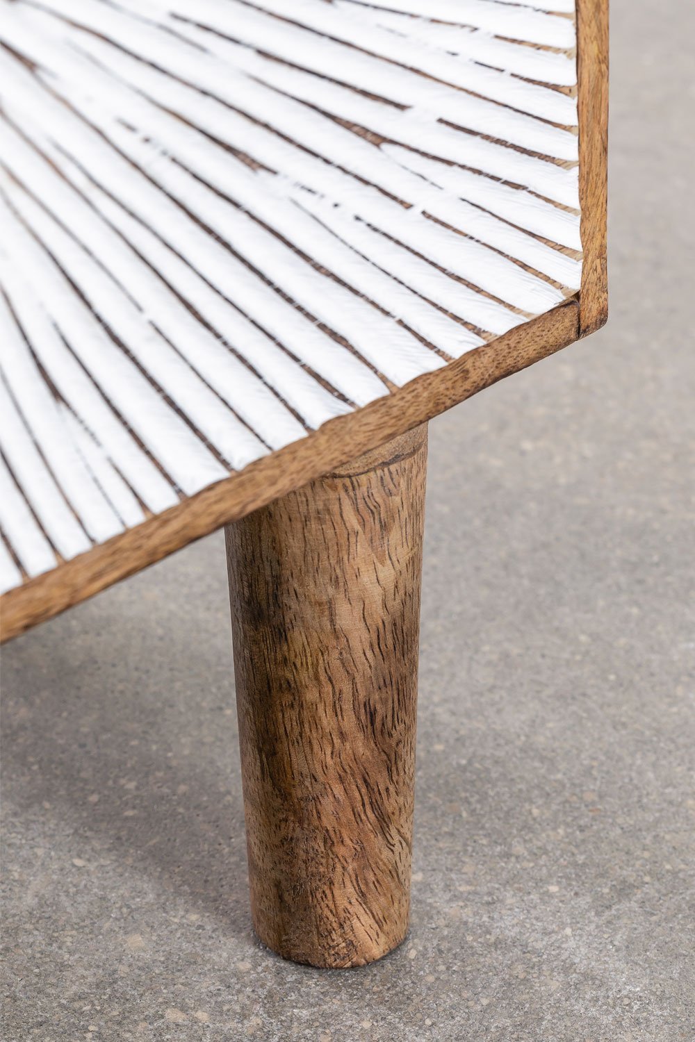 Confezione da 2 comodini in legno di mango Kaobany, immagine della galleria 6