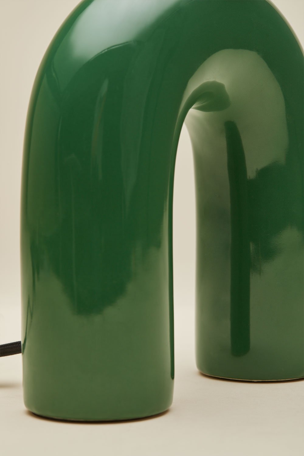 Lampada da tavolo in ceramica da 30 cm con sfera in vetro Margot, immagine della galleria 6