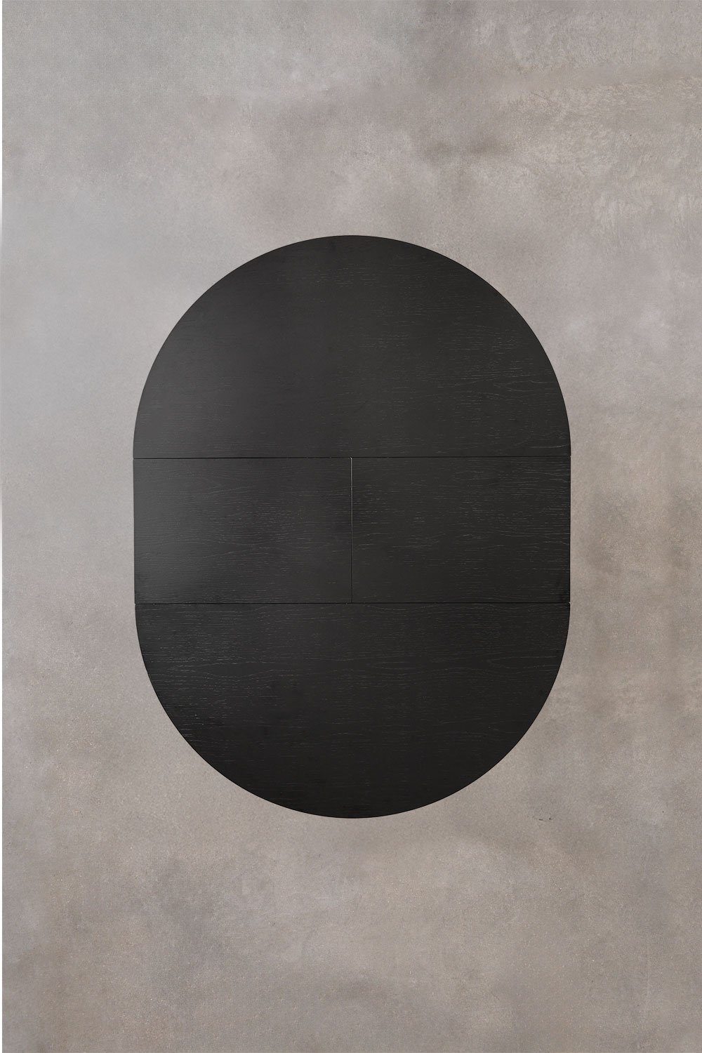 Tavolo da pranzo rotondo 120-160x120 cm allungabile in MDF e impiallacciato rovere Montana, immagine della galleria 12