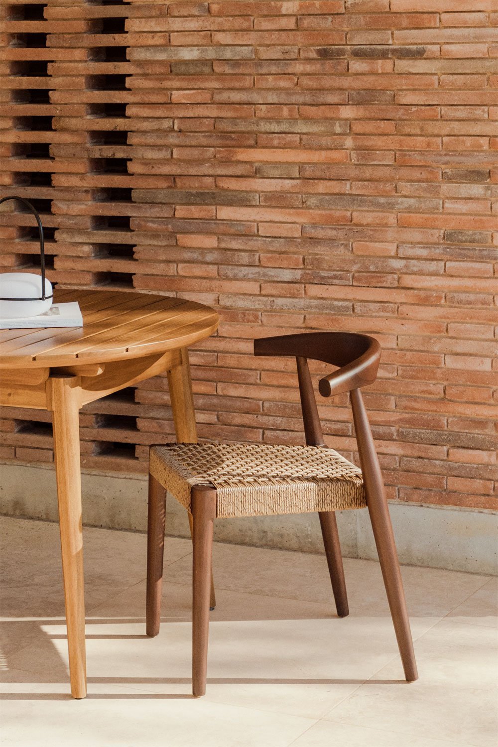 Confezione da 2 sedie da giardino in legno teak di Celle     , immagine della galleria 1