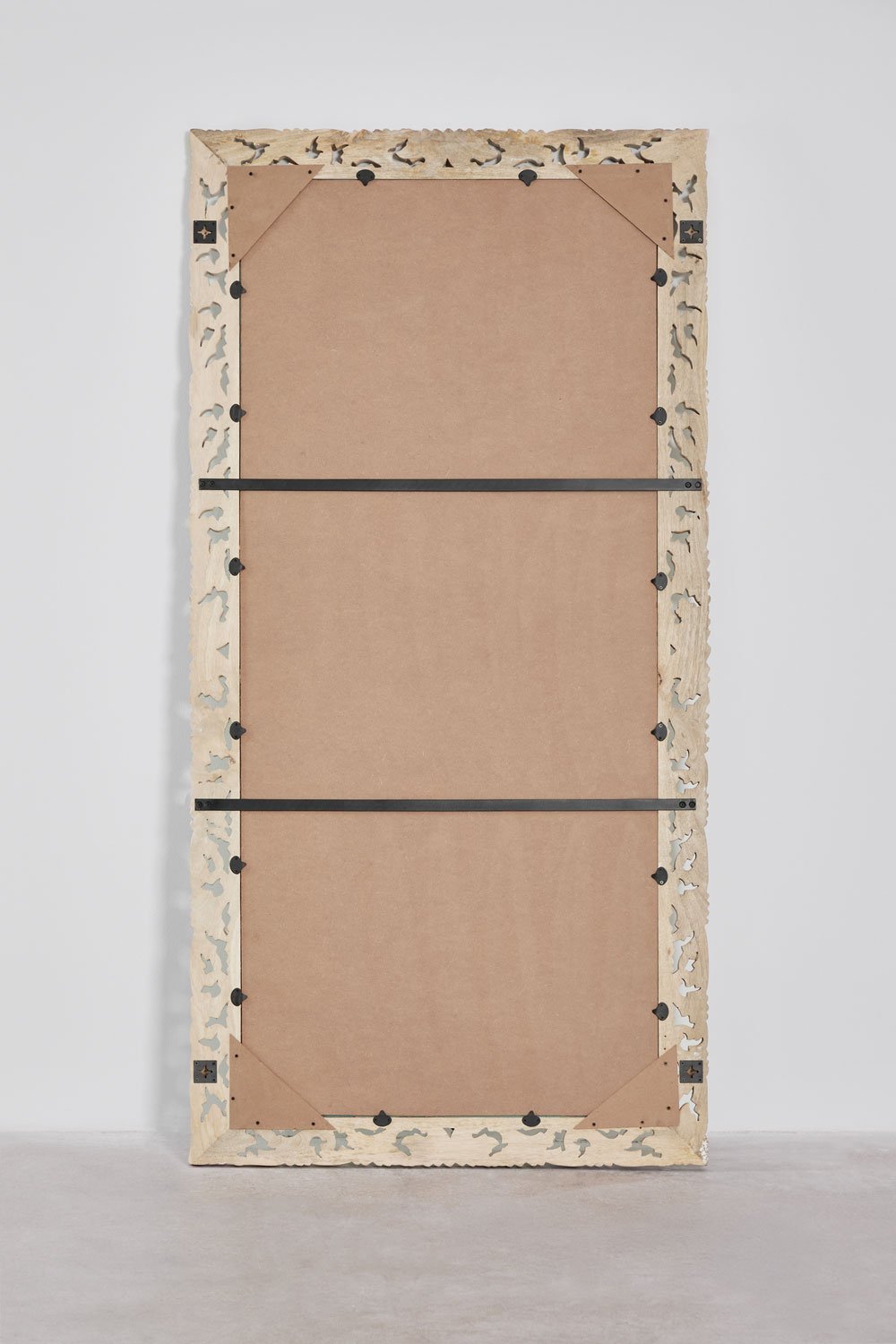 Specchio da parete rettangolare in legno di mango Arnas, immagine della galleria 6