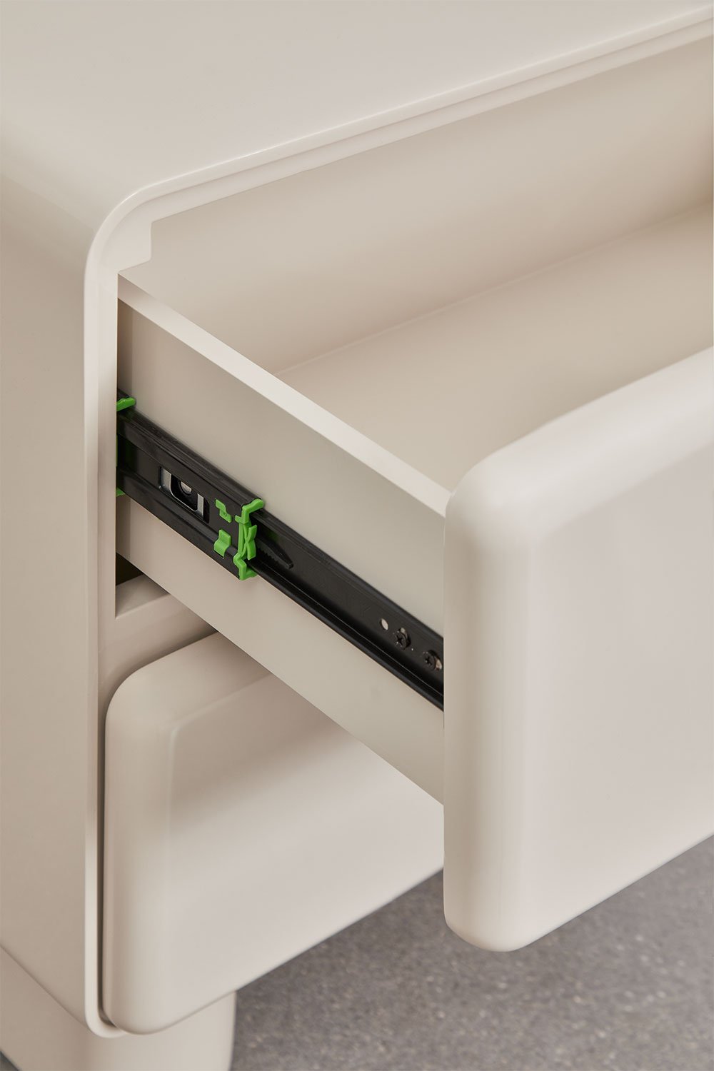 Comodino con due cassetti in MDF Sheila, immagine della galleria 6