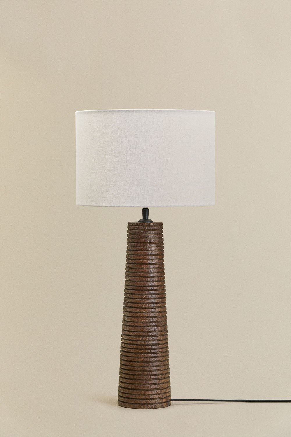 Lampada da tavolo in legno di mango Malva, immagine della galleria 3