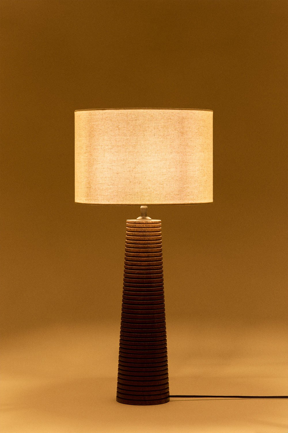 Lampada da tavolo in legno di mango Malva, immagine della galleria 4