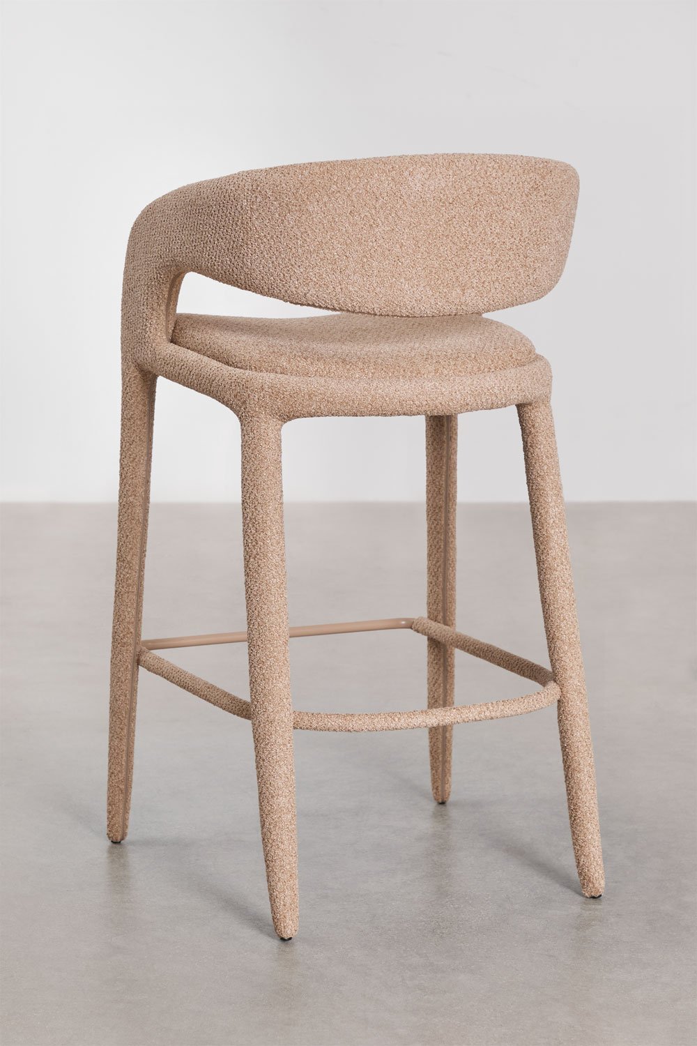 Sgabello alto 75 cm rivestito Arazeina, immagine della galleria 3